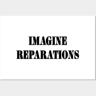 IMAGINE REPARATIONS - Black - Front Posters and Art